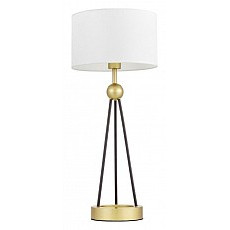 Настольная лампа декоративная lumina deco belforte ldt 5527 gd-wt